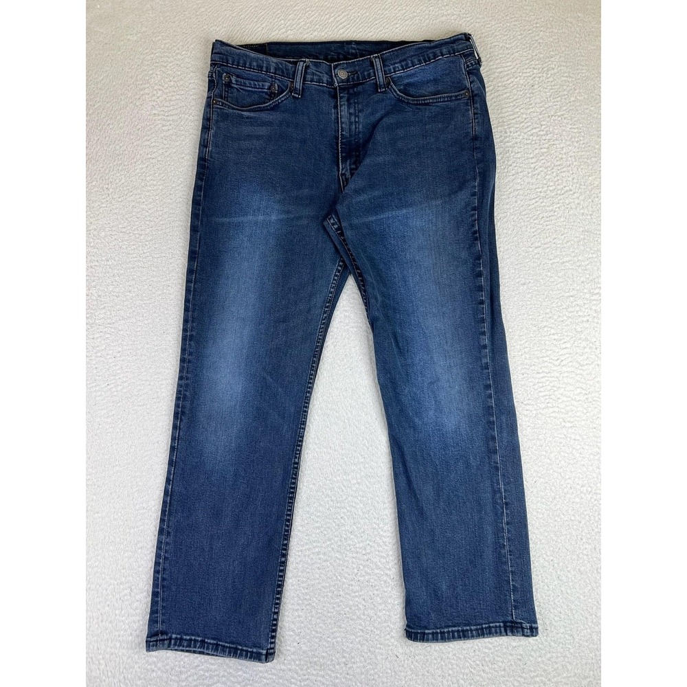 Levis 513 Jeans Mens 36x29 Blue Regular Slim Straight Stretch Denim Pants